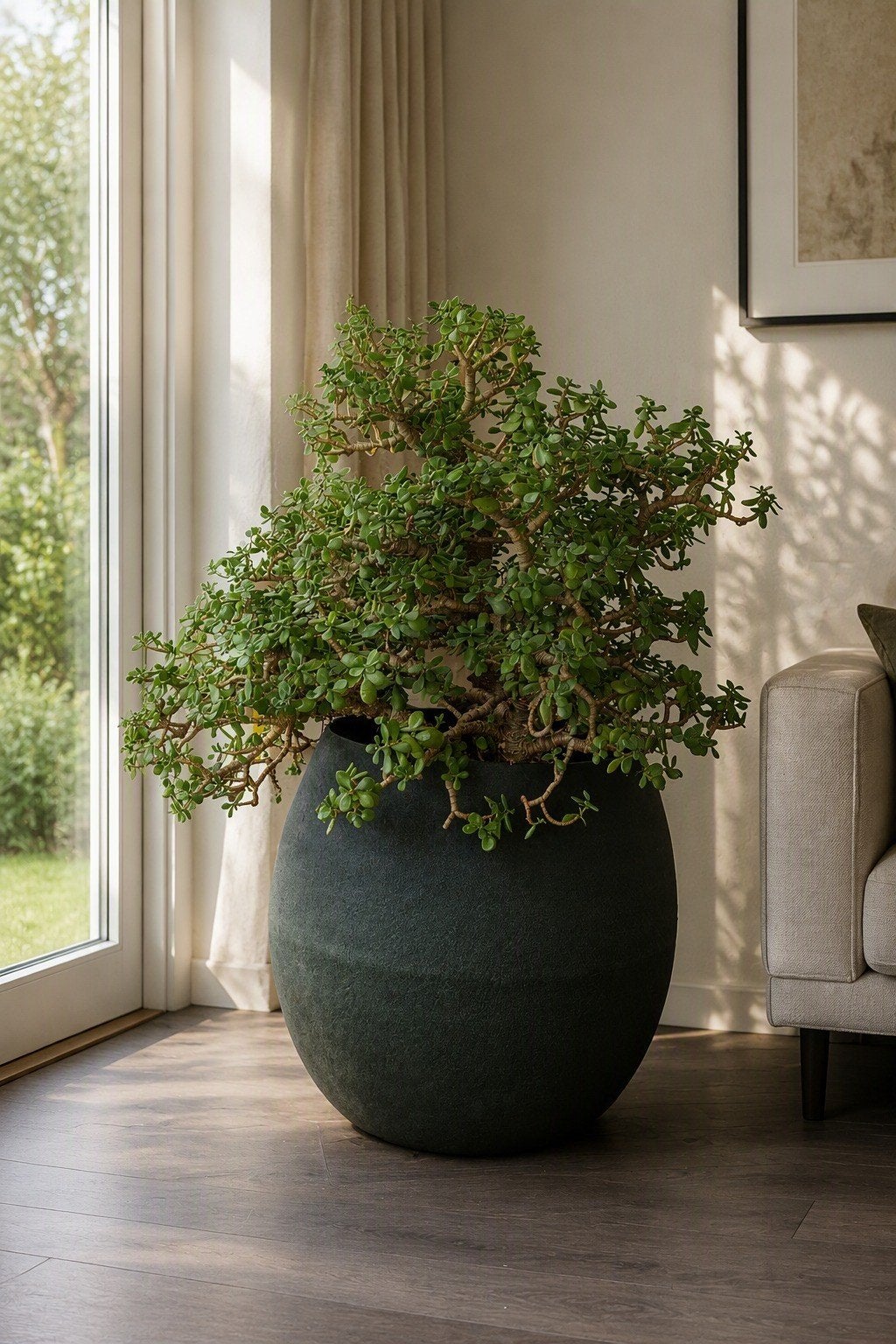 Grote Jadeplant (Crassula Ovata), Huis en Inrichting, Ophalen, Vetplant, Halfschaduw, Minder dan 100 cm