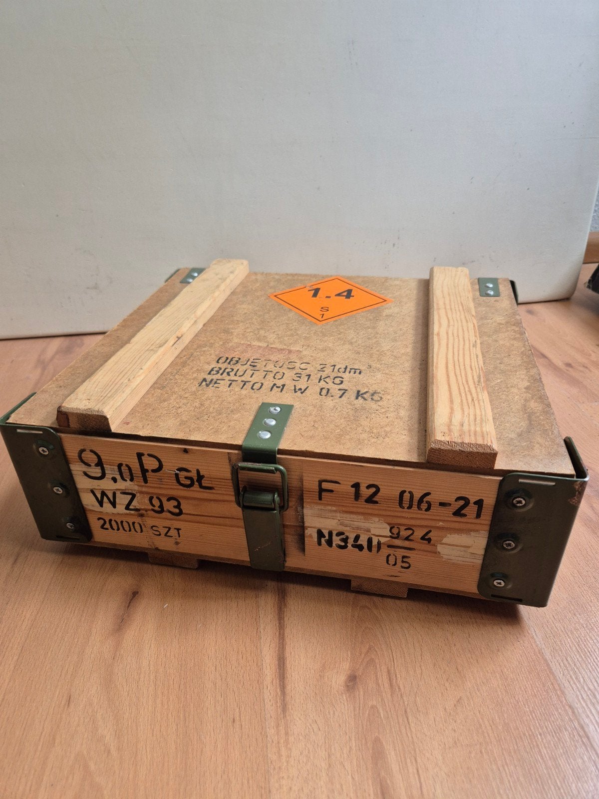 Leuk (leger) kistje, Huis en Inrichting, Woonaccessoires | Kisten, Ophalen, Minder dan 50 cm, Gebruikt, Minder dan 50 cm