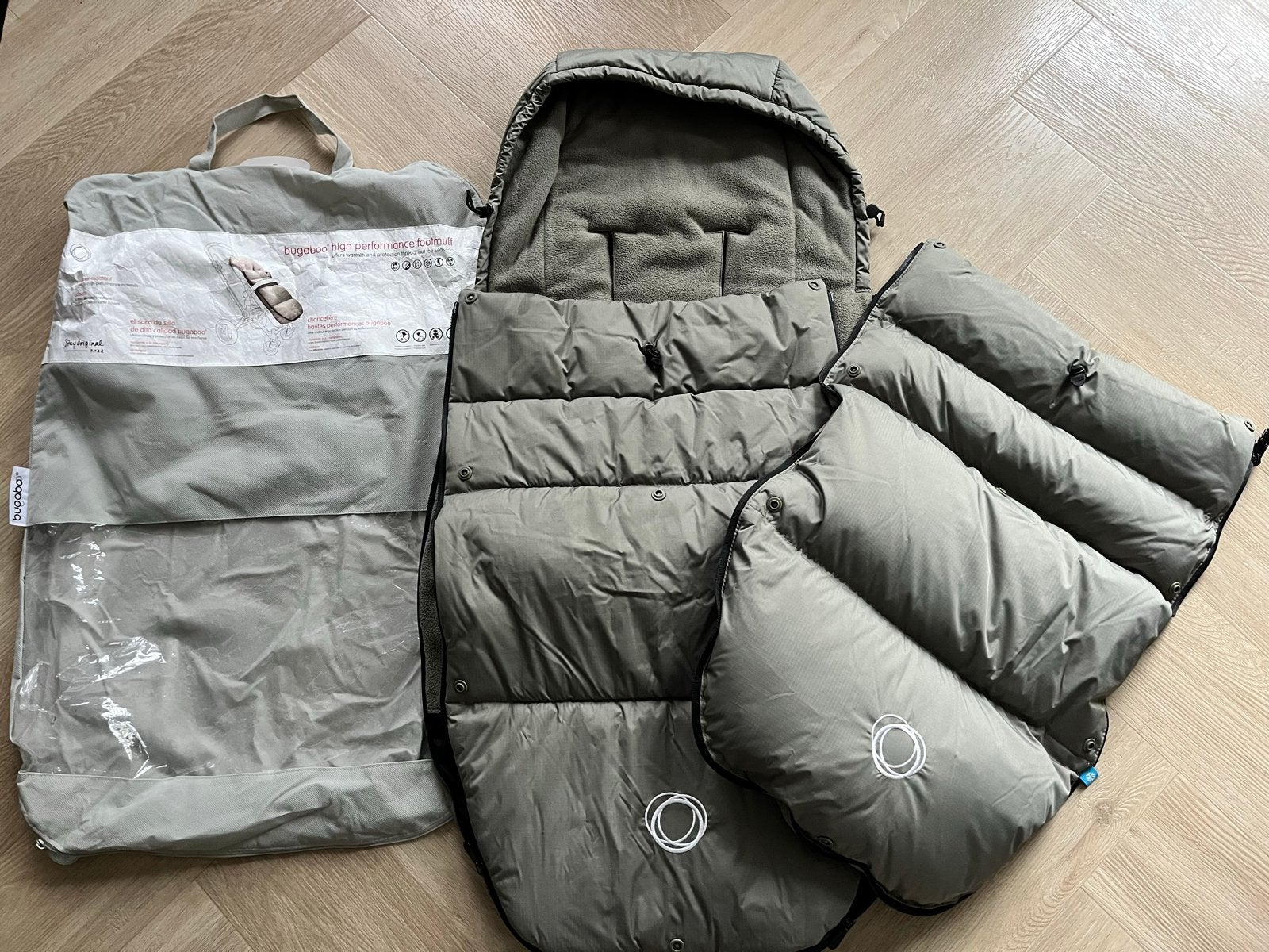 Bugaboo High Performance Voetenzak - khaki, Ophalen, Zo goed als nieuw, Kinderwagen, Bugaboo