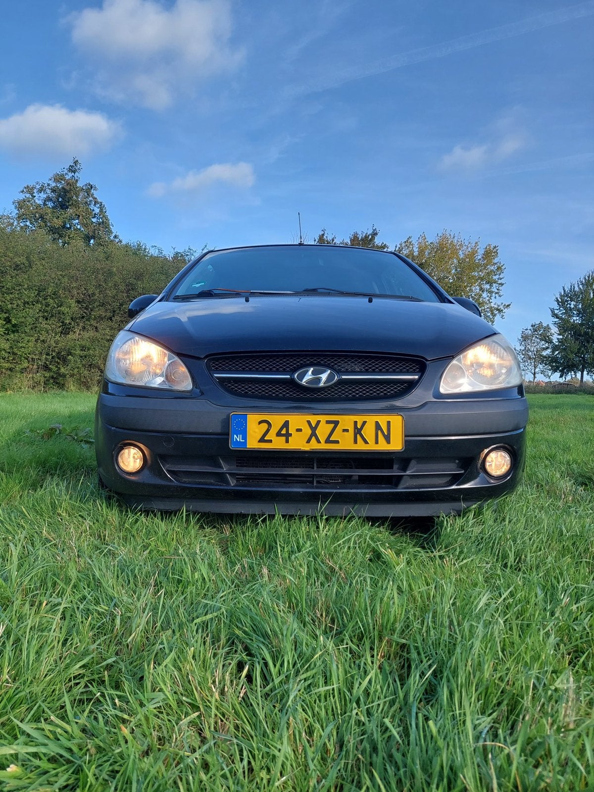 Hyundai Getz 1.4 3DRS 2007 Zwart, Auto's, Voorwielaandrijving, 40 €/maand, Zwart, 4 cilinders