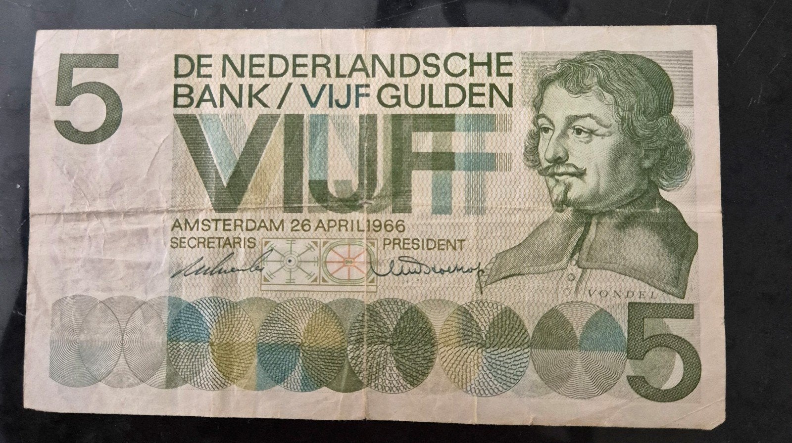 5 gulden biljet, Postzegels en Munten, Ophalen of Verzenden, 5 gulden