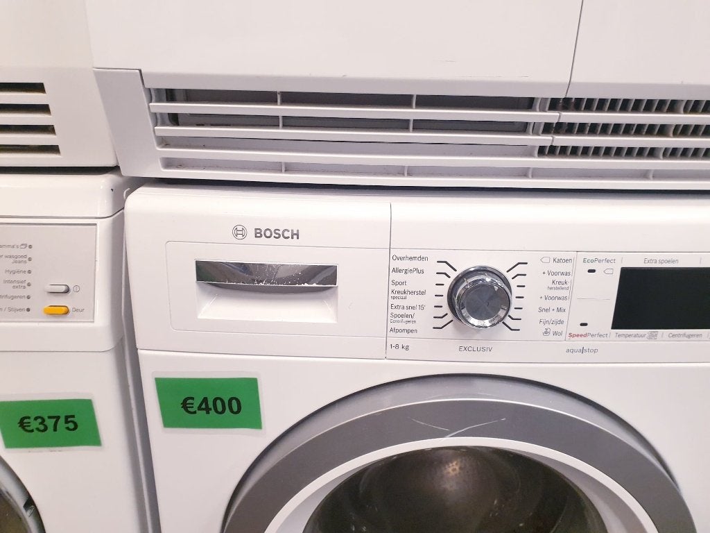 bosch wasmachine 8kg A+ inc 6 mnd garantie, Witgoed en Apparatuur, Ophalen, 1200 tot 1600 toeren, 8 tot 10 kg, Zo goed als nieuw