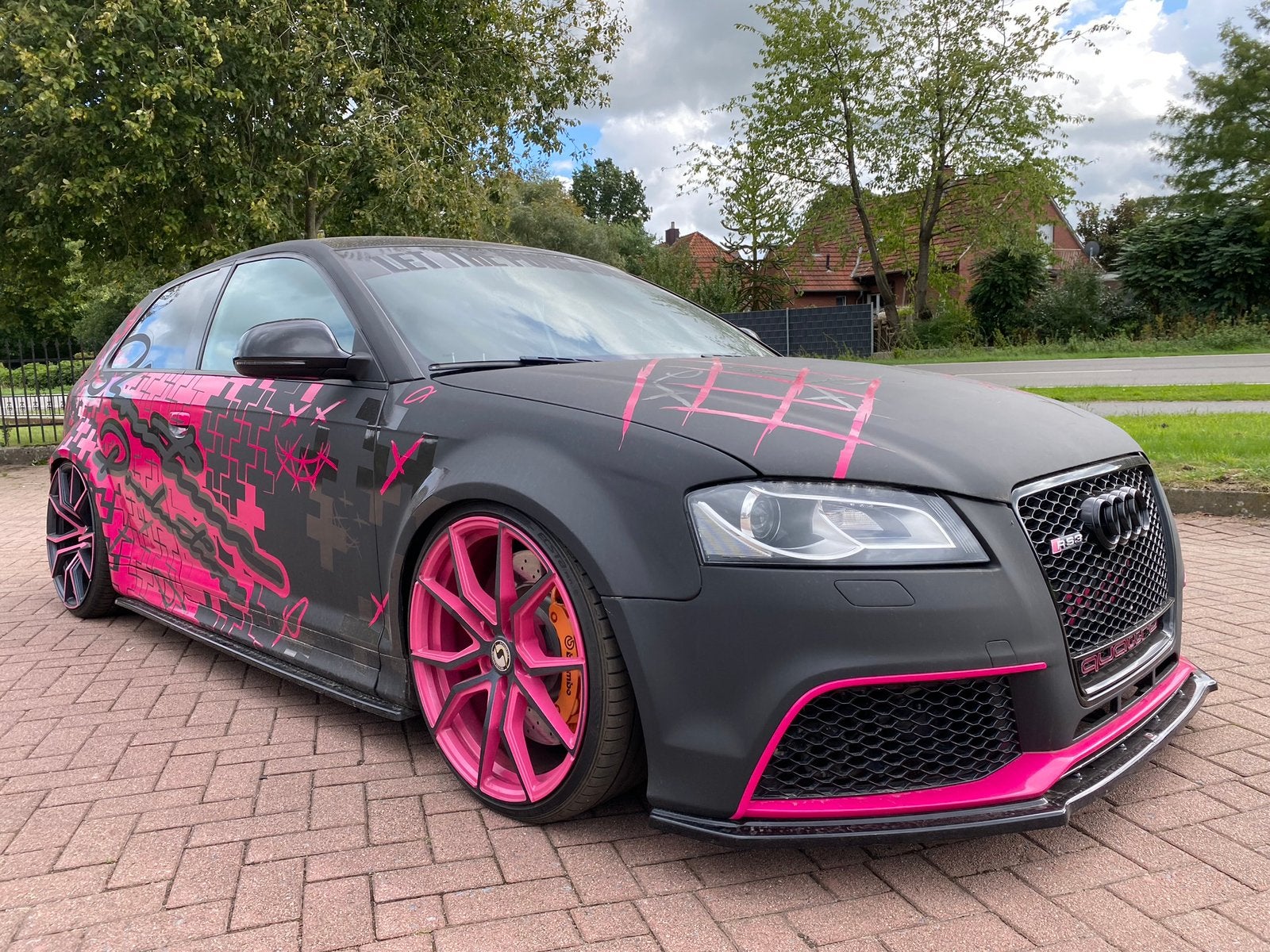 Audi s3 rs3 ombouw porsche showcar, Auto diversen, Zwart, Abarth, Handgeschakeld, Ophalen of Verzenden