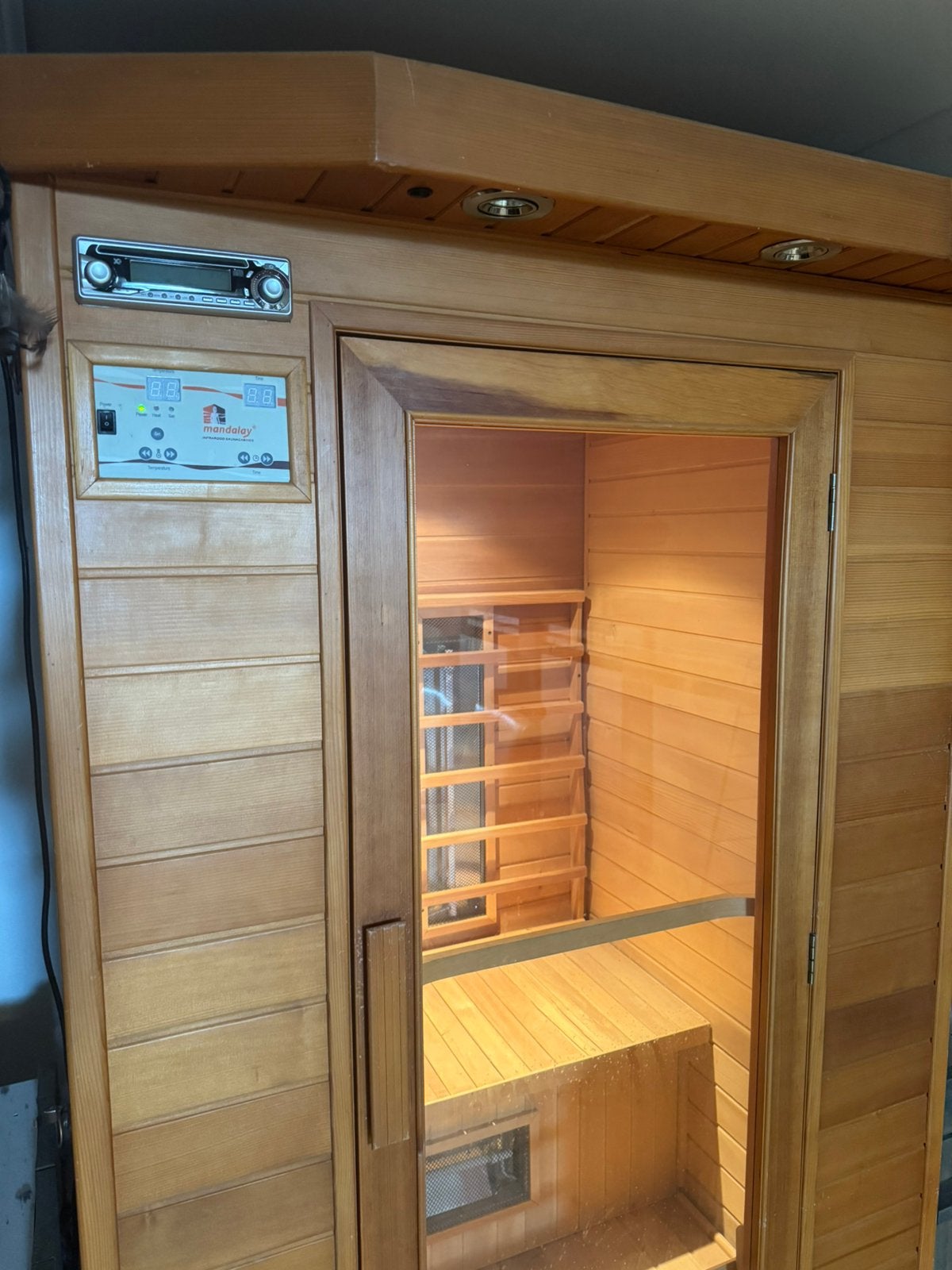Infrarood sauna twee personen, Sport en Fitness, Sauna, Ophalen of Verzenden, Zo goed als nieuw, Complete sauna