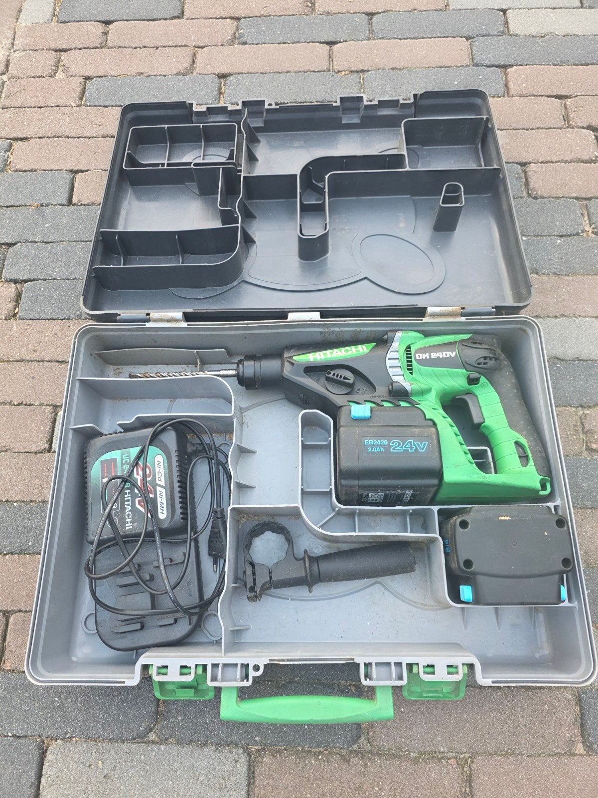 Hitachi dh24dv, Ophalen of Verzenden, Gebruikt, Boormachine