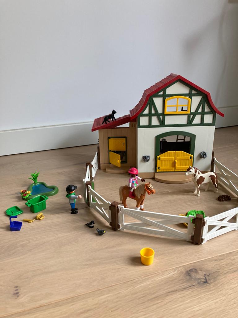 Playmobil 6927 manege, Ophalen of Verzenden, Gebruikt