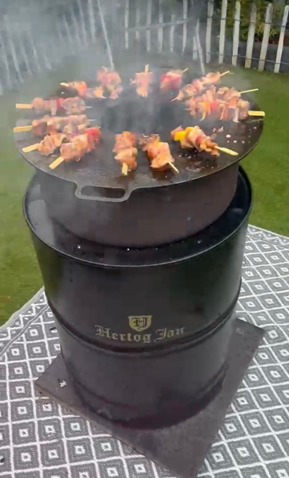 Vuurschaal bbq, Tuin en Terras, Ophalen, Gebruikt
