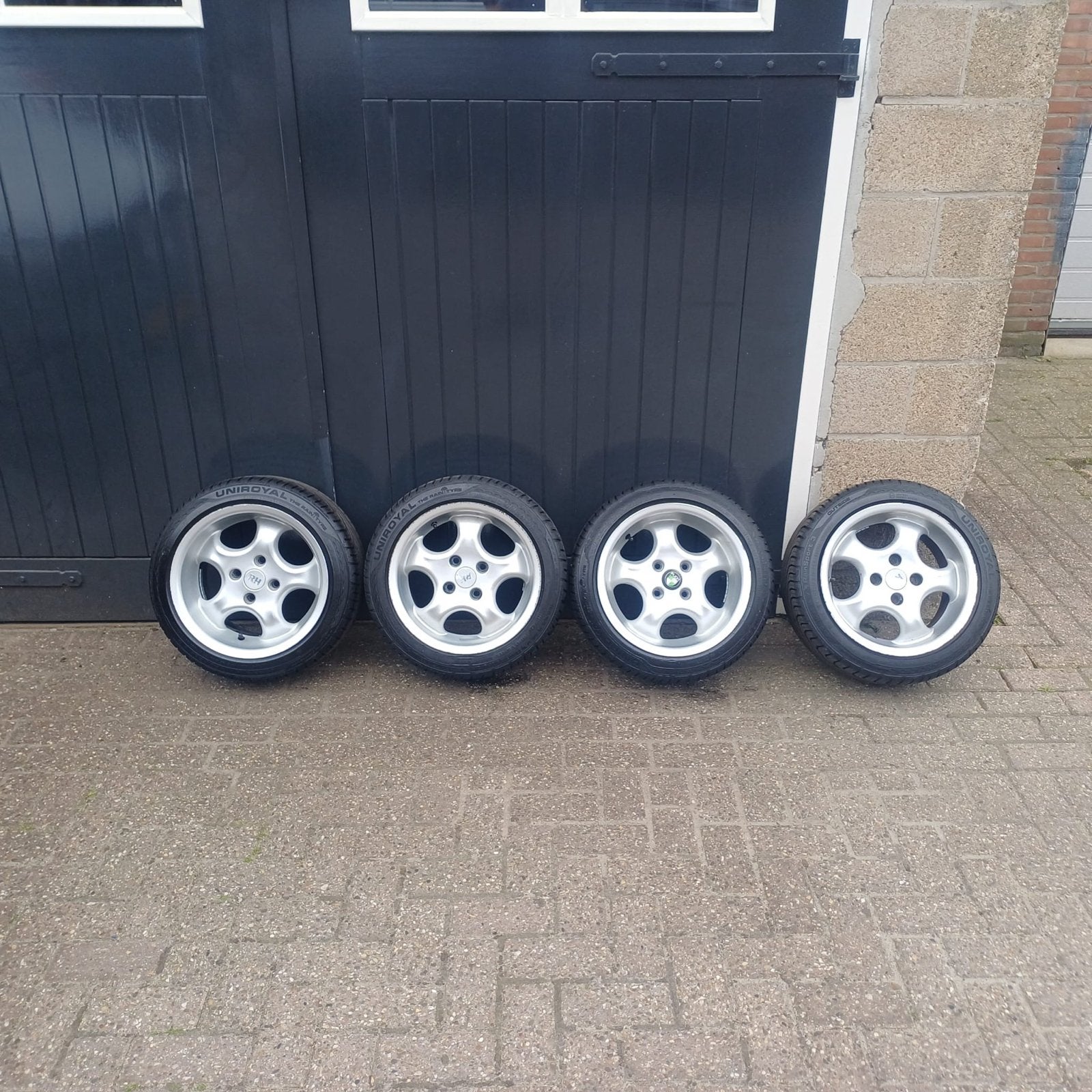 14” vw velgen set met nette zomerbanden 14 inch, Auto-onderdelen, Banden en Velgen, Banden en Velgen, Zomerbanden, 14 inch, 195 mm