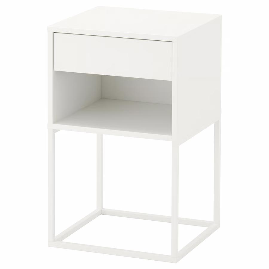 Ikea Vikhammer nachtkastje, Ophalen, Minder dan 45 cm, Metaal of Aluminium, Nieuw