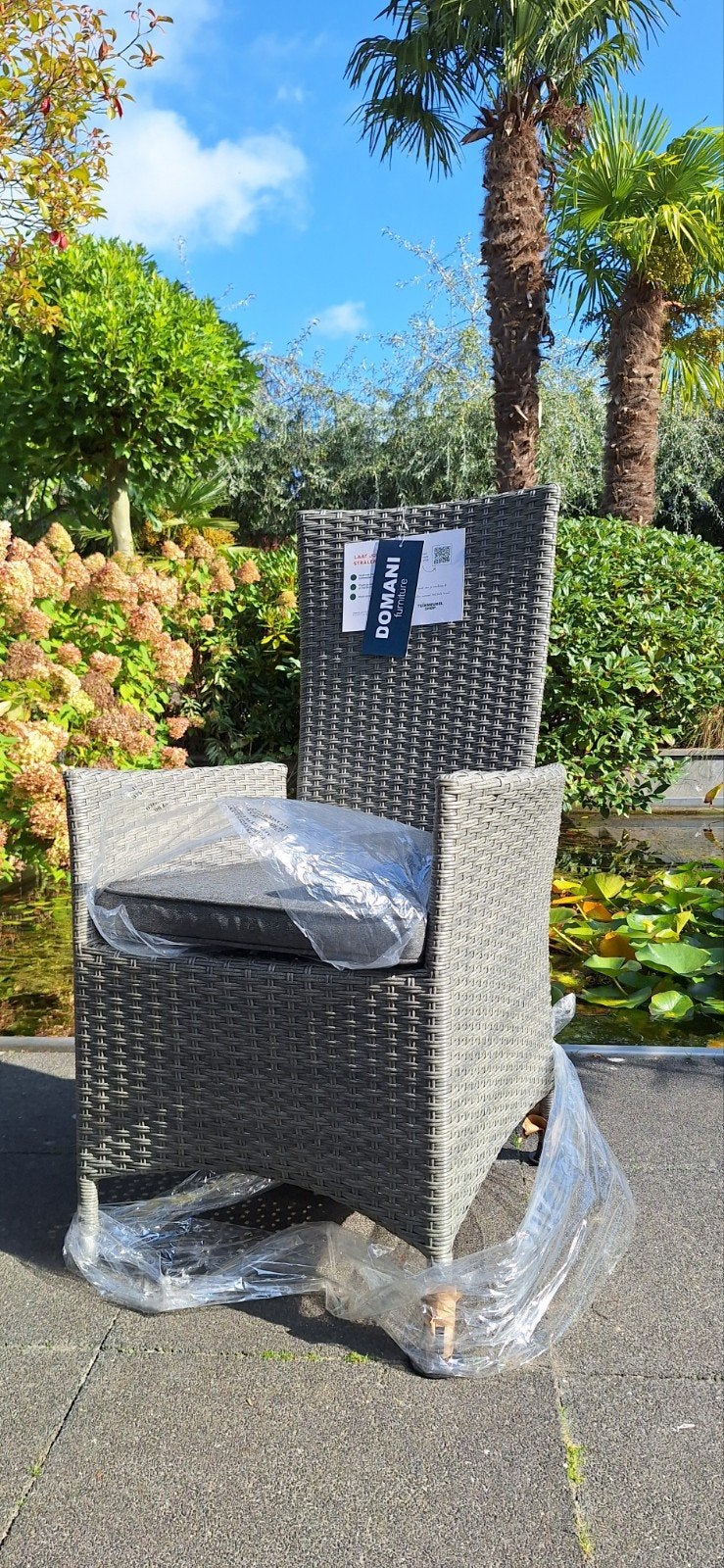 Nieuwe Domani Wicker Tuinstoel - Grijs
