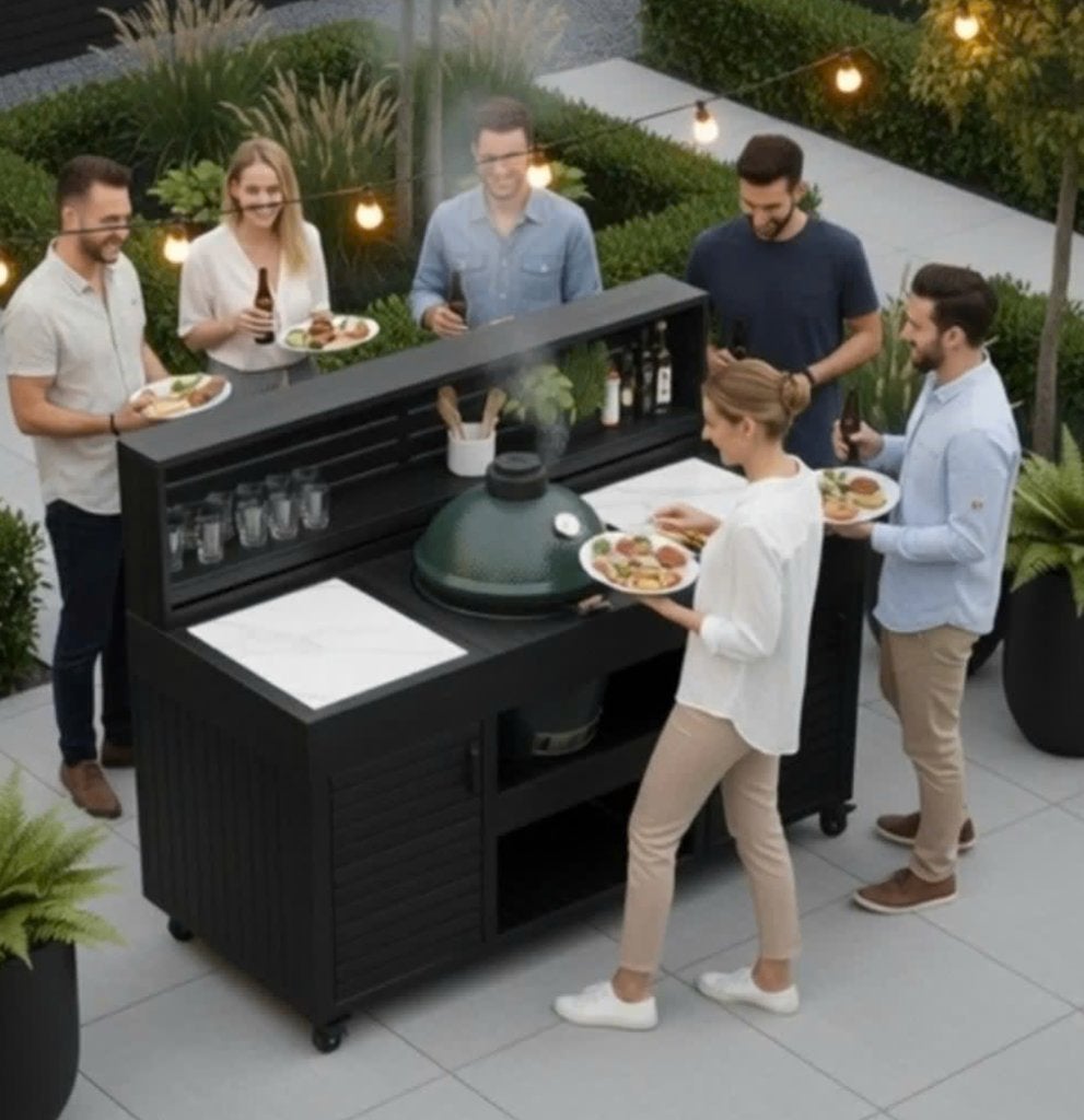 Stijlvolle buitenkeuken/ kamado buitenkeuken, Ophalen of Verzenden, Nieuw, Houtskool