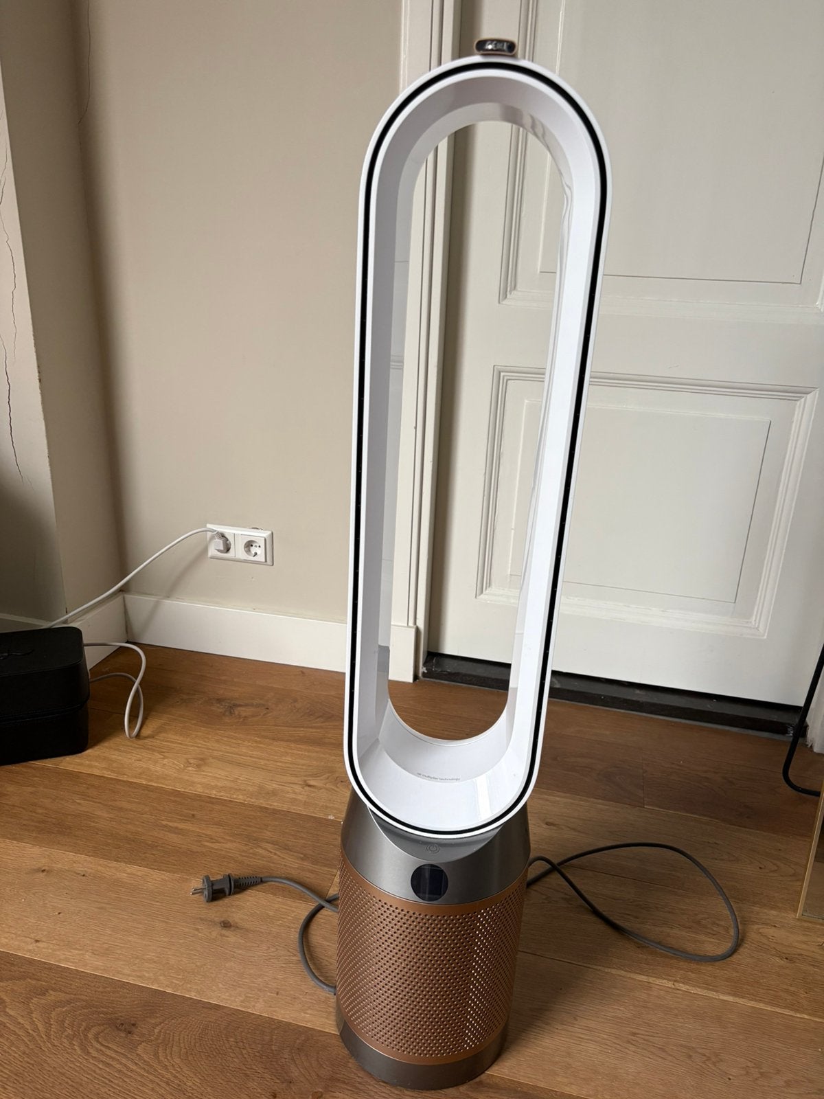Dyson luchtzuiverende ventilator + afstandsbediening – wit, Ophalen, Zo goed als nieuw, Luchtreiniger
