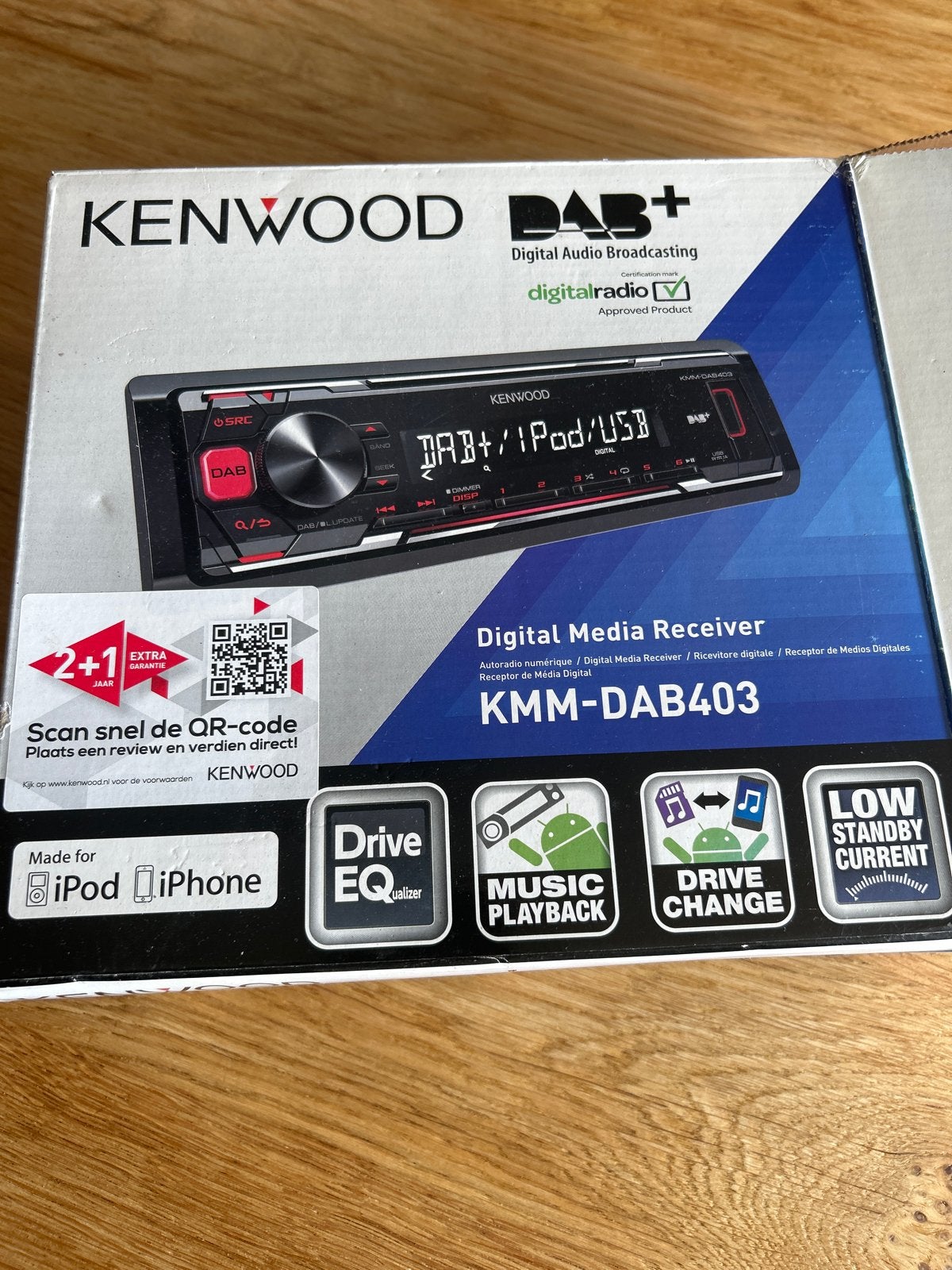 Kenwood KMM-DAB403 DAB+ Digital Media Receiver, Ophalen, Zo goed als nieuw