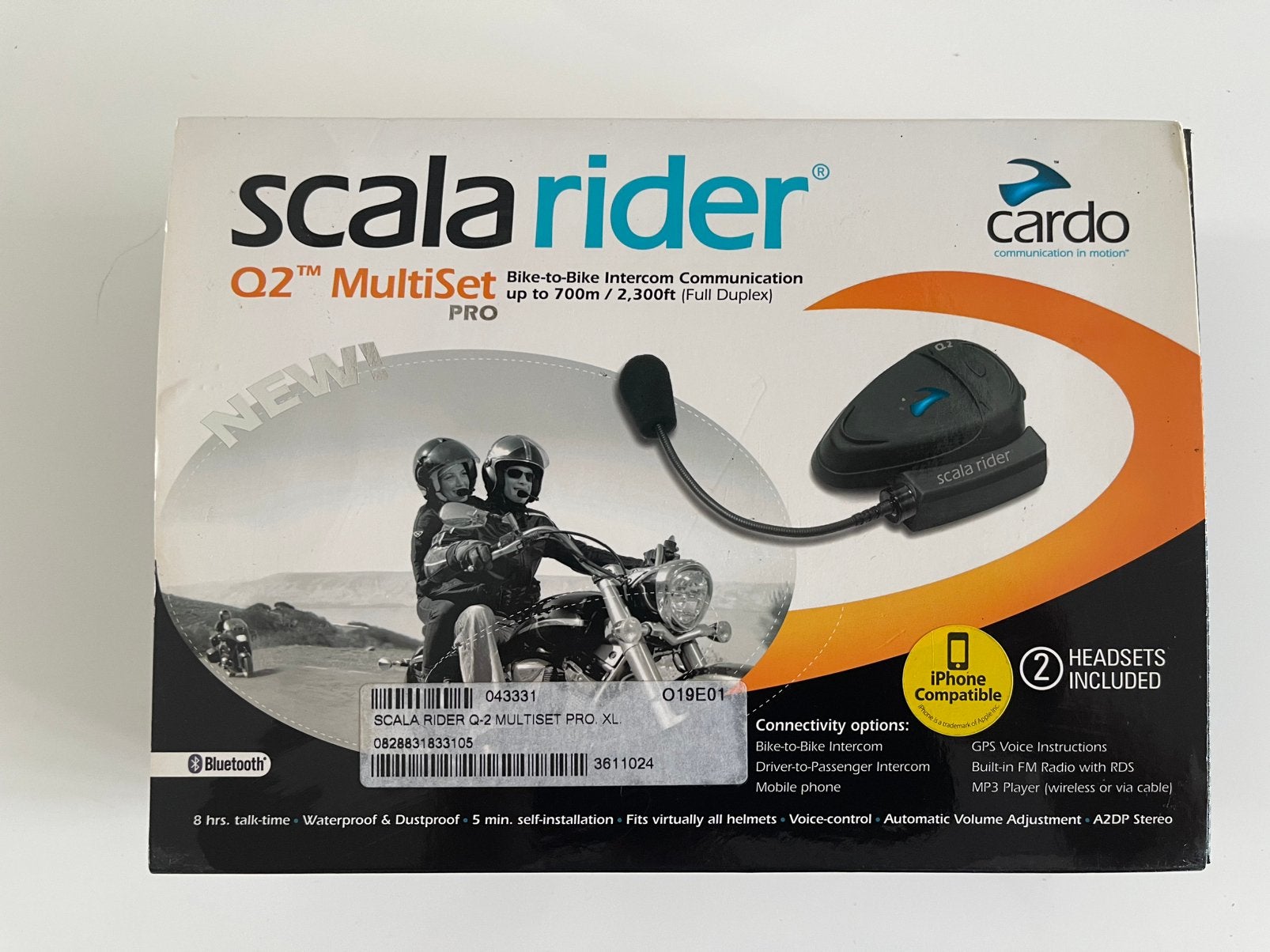 Scala rider multiset Q2 pro motorintercom, Ophalen of Verzenden, Gebruikt