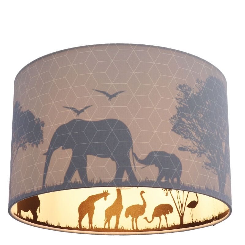 Jungle lamp voor kinderkamer - Zo goed als nieuw, Grijs, Ophalen of Verzenden, Zo goed als nieuw, Lamp