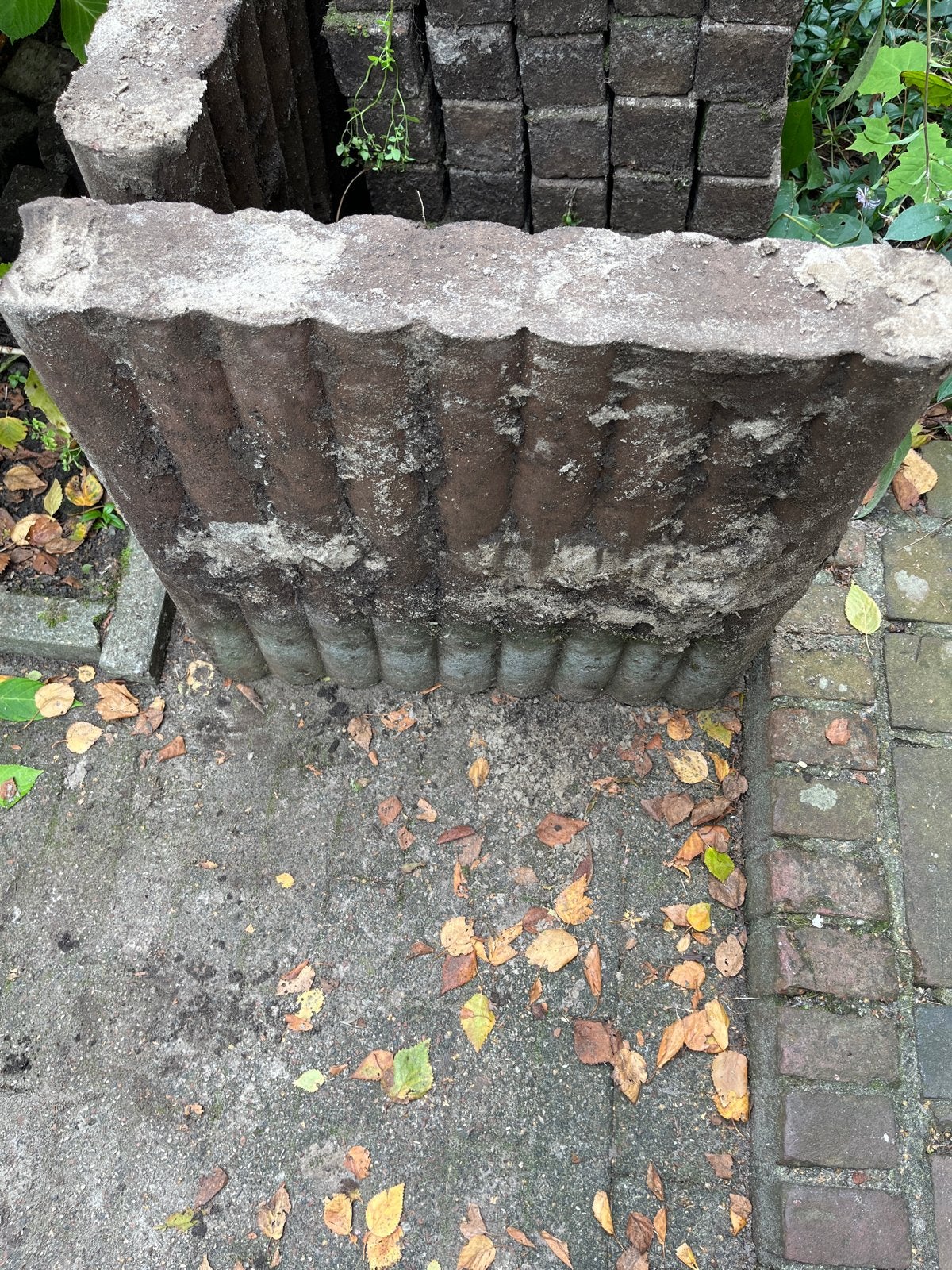 Betonnen tuinblokken voor borden  - GRATIS AFHALEN, Tuin en Terras, Ophalen, Gebruikt, Blok, Beton