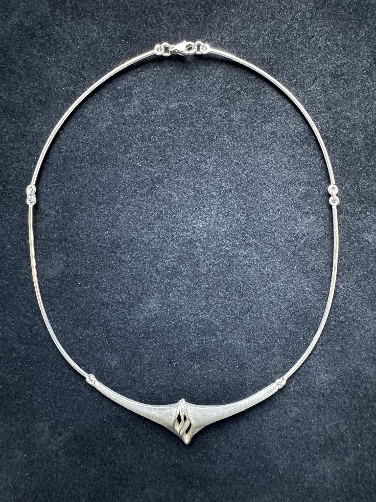 Sterling Zilveren Design Hals-Collier, Verzenden, Gebruikt, Zilver, Zilver