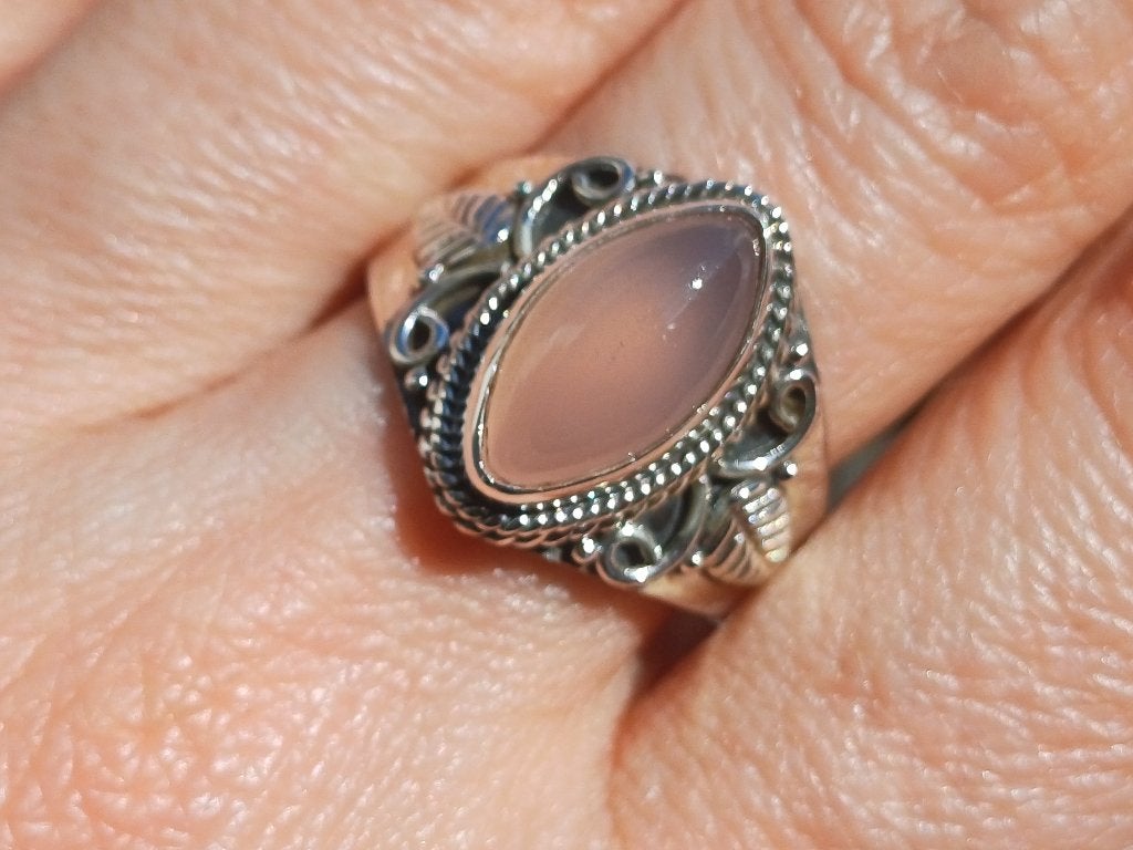 Vanoli 926 zilveren ring met rozen chalced maat 19,75, Daiva1973@hotmail.com, Vanoli, 19 tot 20, Amsterdam