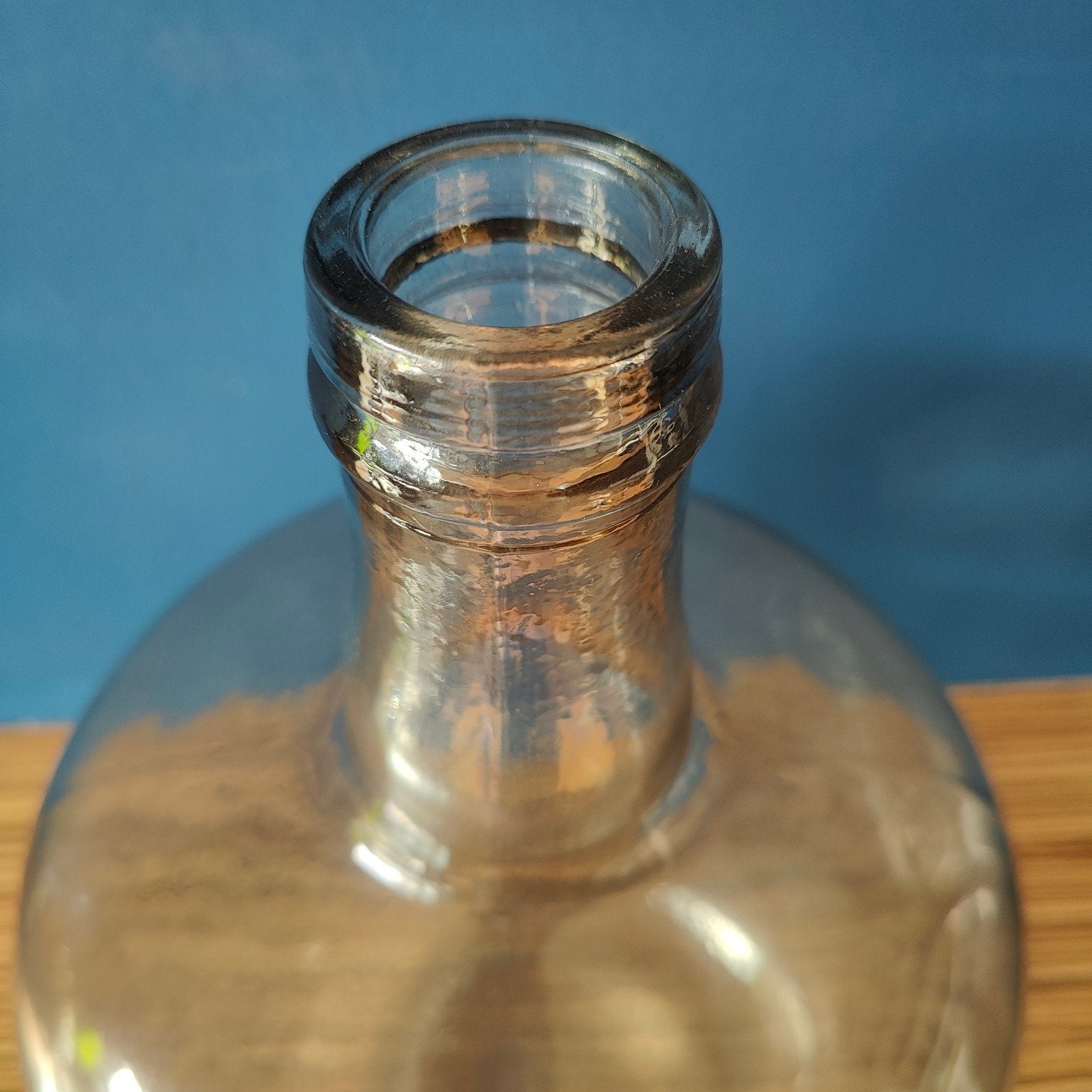 Oude Franse gistfles ballonfles buikfles vaas Dame Jeanne, Gebruikt, Ophalen of Verzenden, Glas, 37 cm