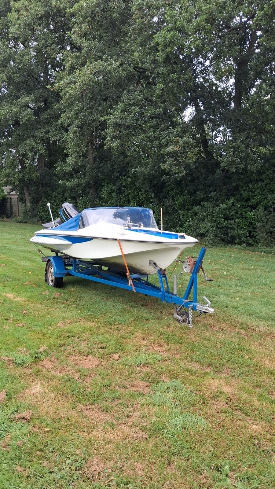Nette Speedboot met Trailer, compleet, Ophalen of Verzenden, Gebruikt