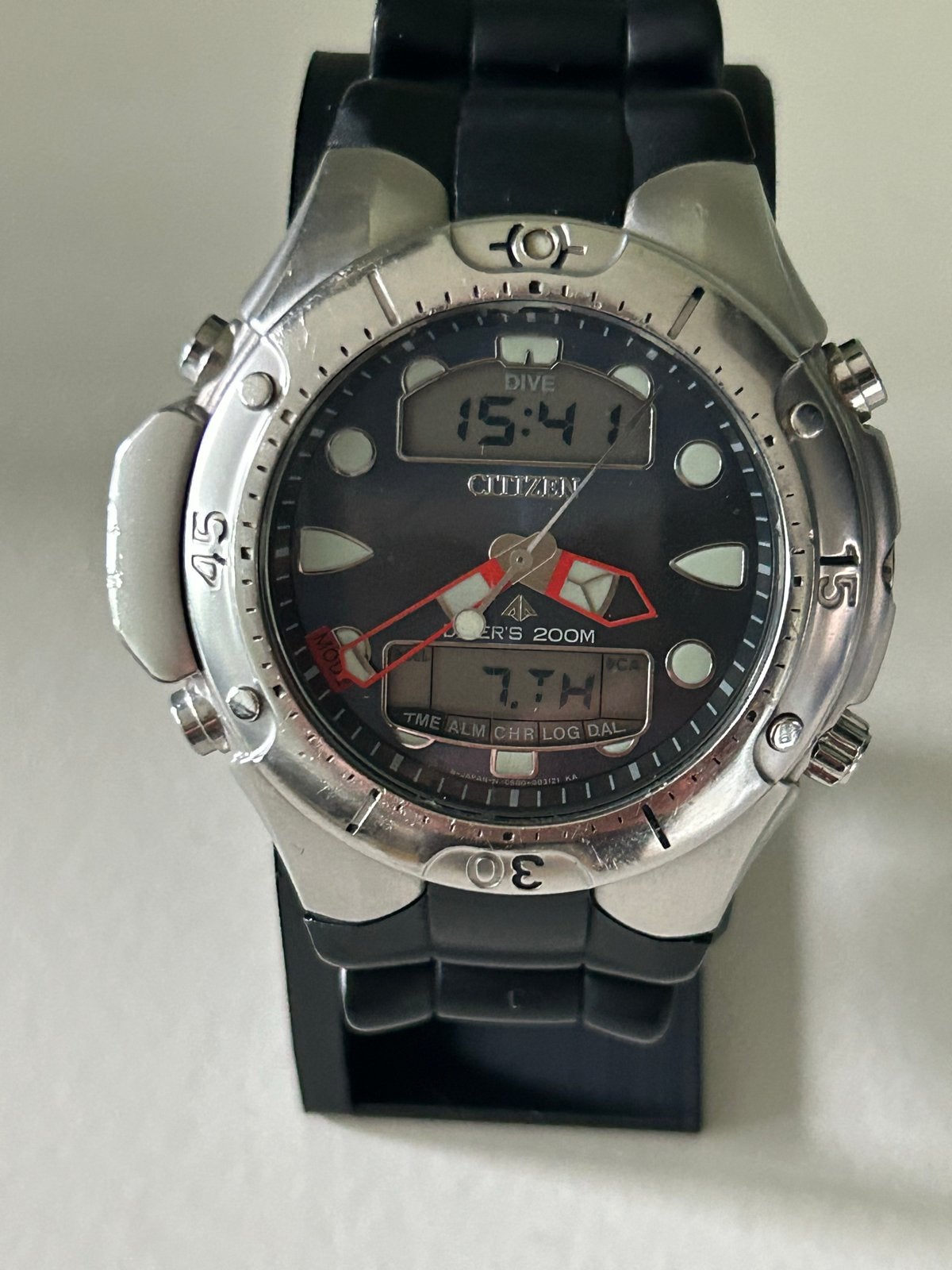 Citizen Promaster Aqualand Duplex C500 duikhorloge, Sieraden, Tassen en Uiterlijk, Horloges | Heren, Gebruikt, Staal, Verzenden