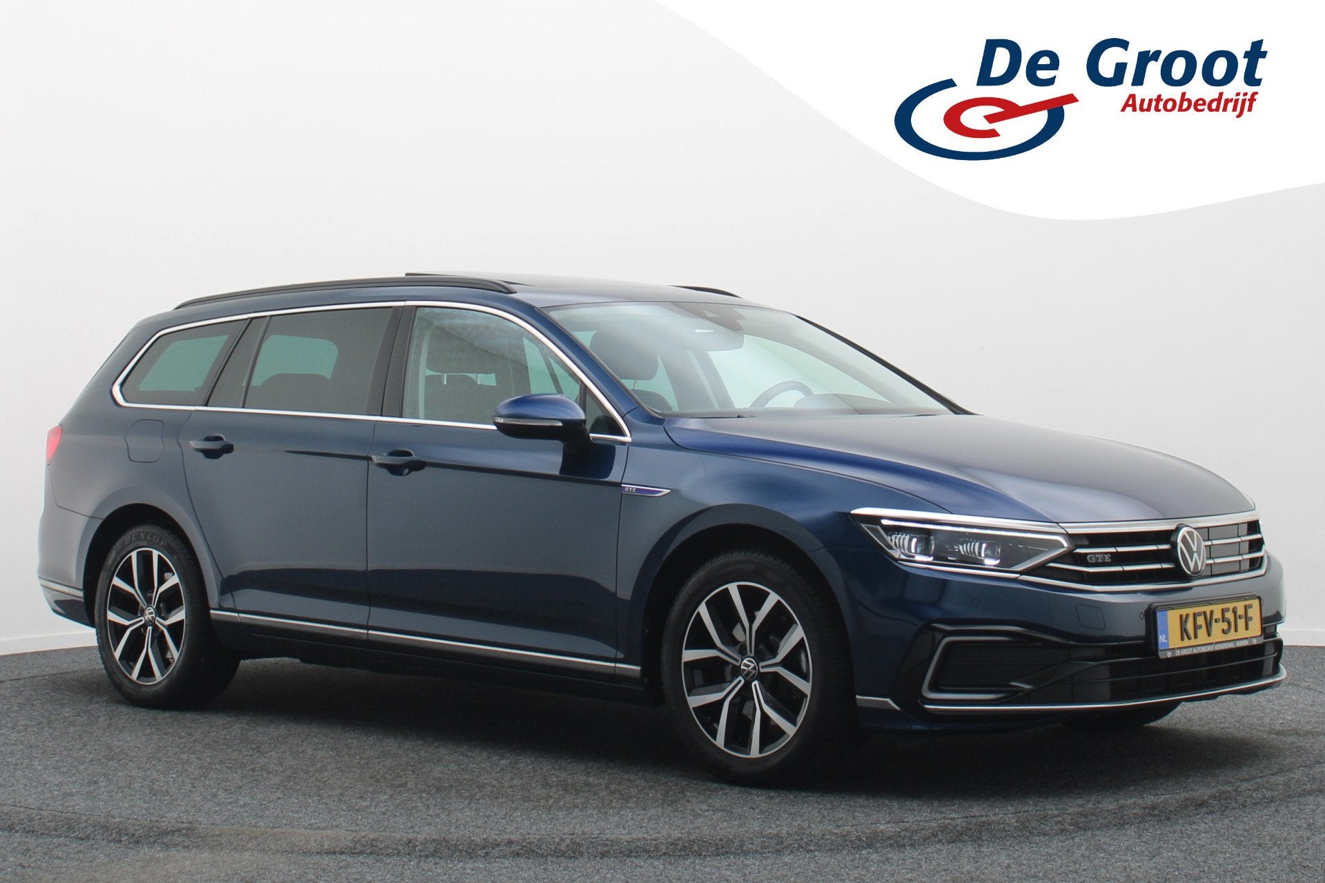 Volkswagen Passat Variant 1.4 TSI PHEV GTE Business Panorama, Stof, Gebruikt, 4 cilinders, Blauw