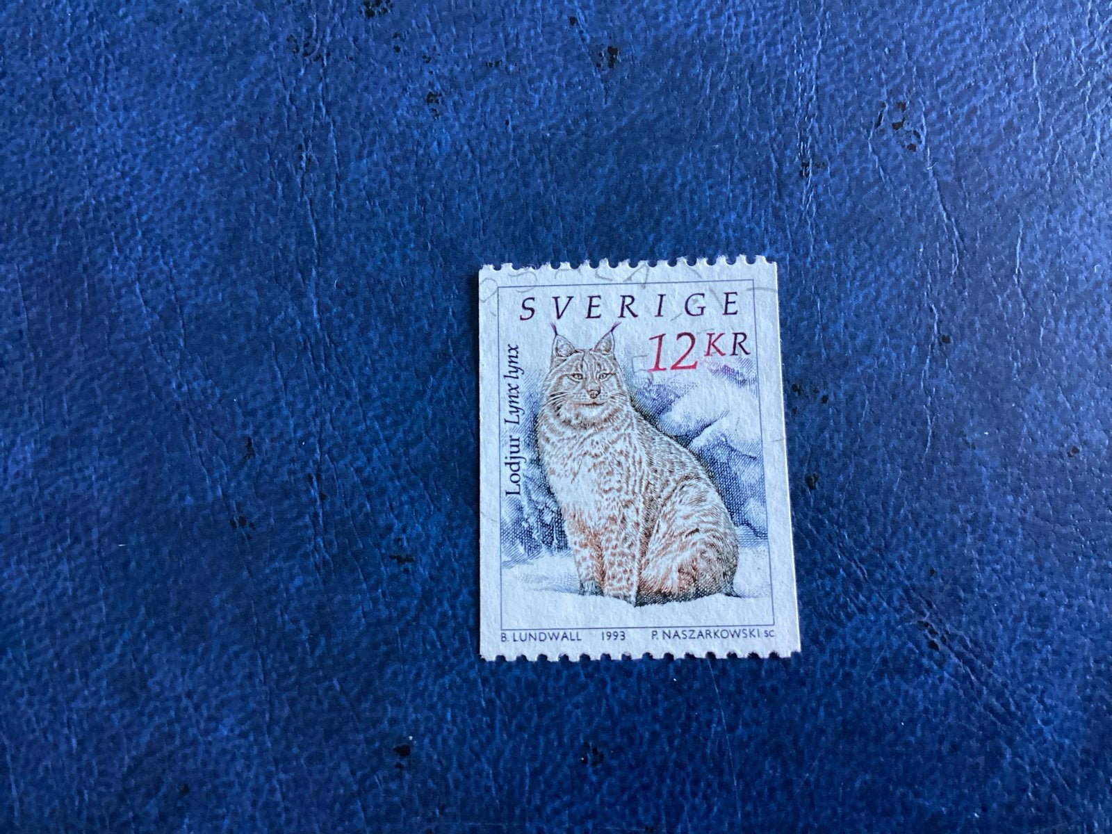 Zweden 1993 - Mi.1760-Lynx - Lynx lynx 12 KR, Ophalen of Verzenden, Overige landen, Gestempeld