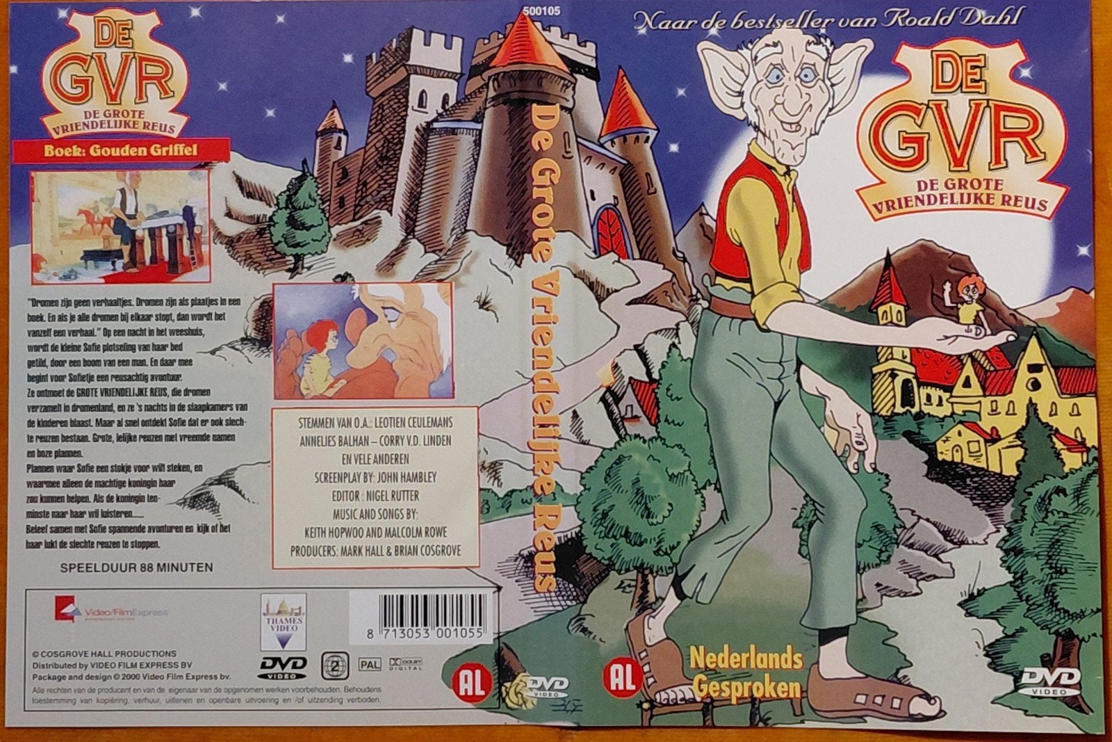 (208) De GVR (De Grote Vriendelijke Reus)- Nederlands, Gebruikt, Alle leeftijden, Familie, Film