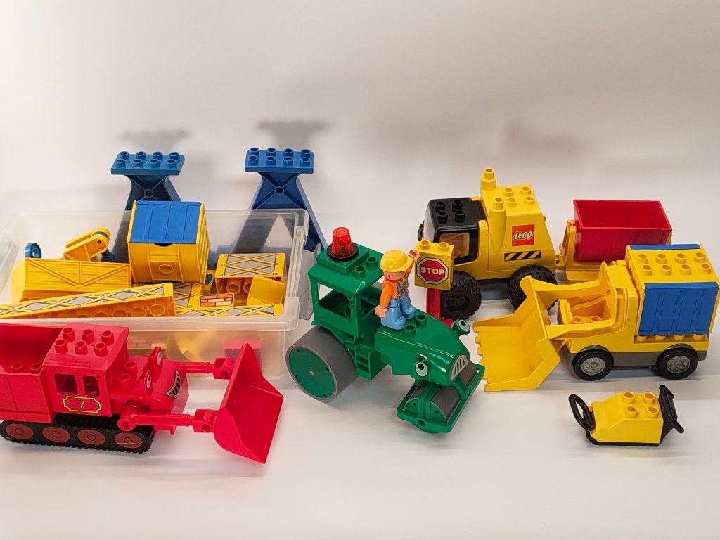 LEGO Duplo bouwplaats en bouwvoertuigen – Bob de Bouwer, Gebruikt, Overige thema's, Overige typen, Ophalen of Verzenden