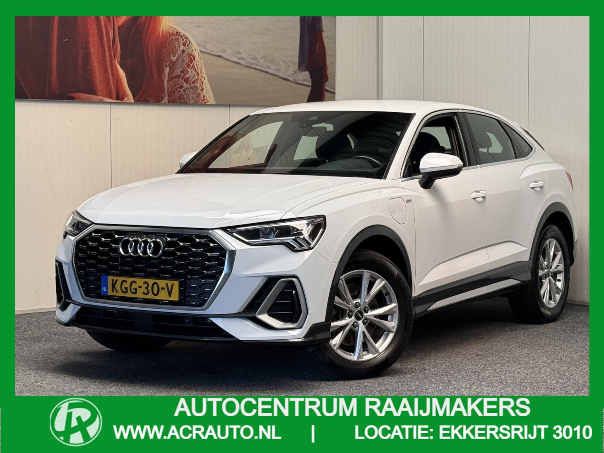 Audi Q3 Sportback 45 TFSI E S EDITION NAVIGATIE CRUISE CONTR, Auto's, Gebruikt, Zwart, Leder en Stof, Wit