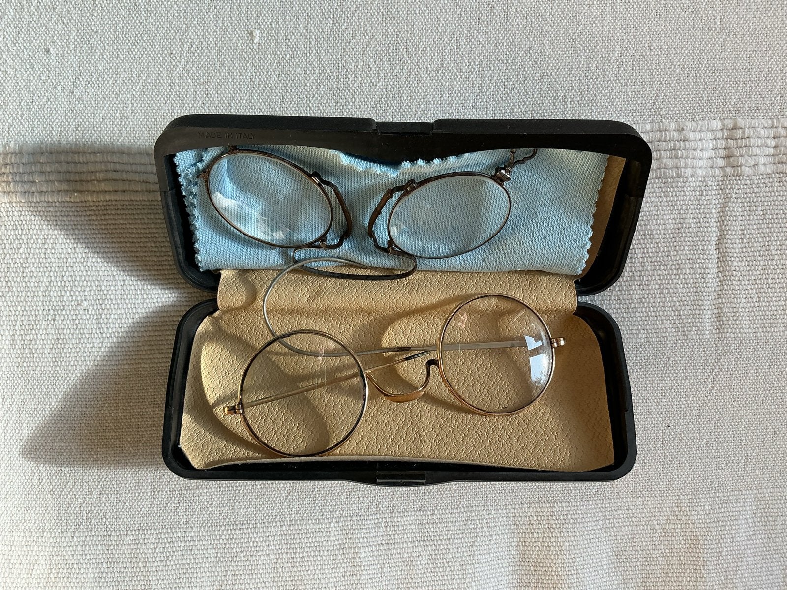 Vintage ronde brillen, Antiek en Kunst, Ophalen of Verzenden