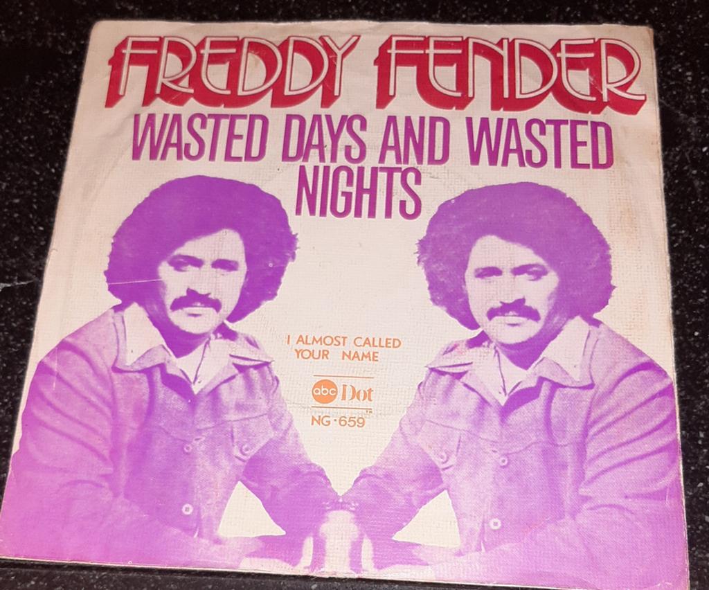 Freddy Fender wasted days and wasted nights, Cd's en Dvd's, Vinyl Singles, 7 inch, Single, Ophalen of Verzenden, Zo goed als nieuw