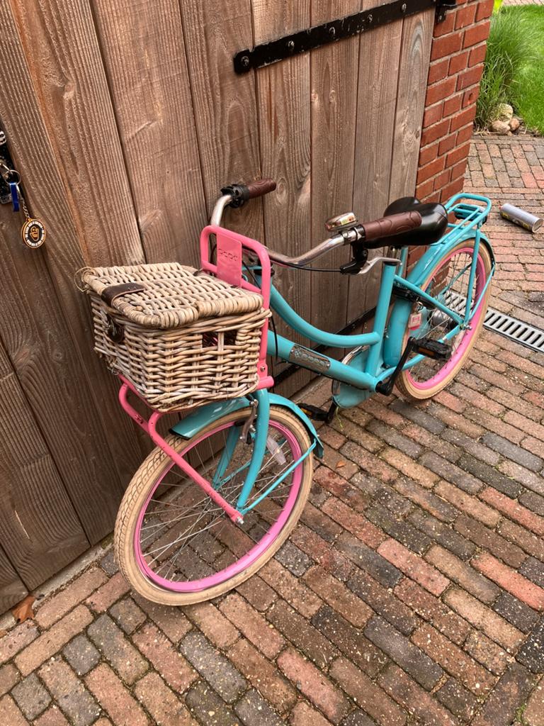 Popal meisjesfiets 22 inch, Ophalen, Terugtraprem, 22 inch, Gebruikt