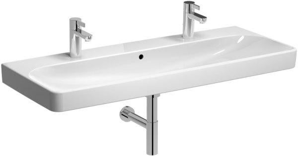 Geberit Smyle wasbak 120 cm met 2 kraangaten, Ophalen, Nieuw, Wastafel