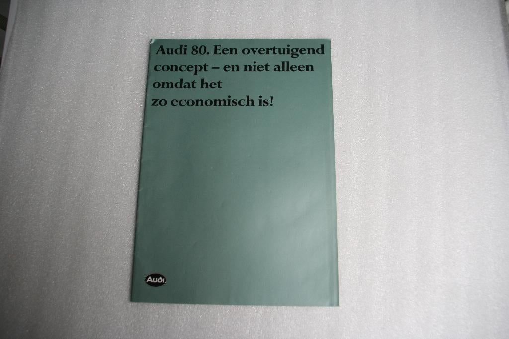 Folder Audi 80 + flyer techn.specificatie (08-1981) (11), Ophalen of Verzenden, Nieuw, Audi