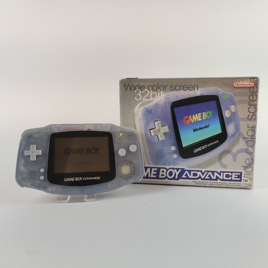 Gameboy advance Transparant compleet in doos, Spelcomputers en Games, Spelcomputers | Nintendo Game Boy, Gebruikt, Ophalen of Verzenden