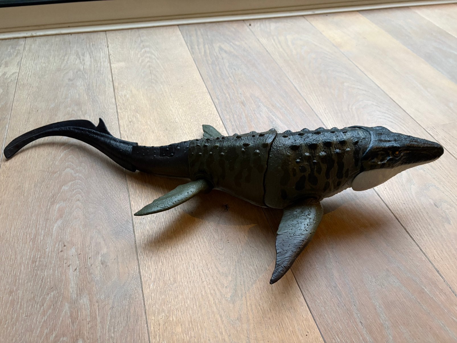 Jurassic world rebirth mosasaurus 65cm, Ophalen, Zo goed als nieuw