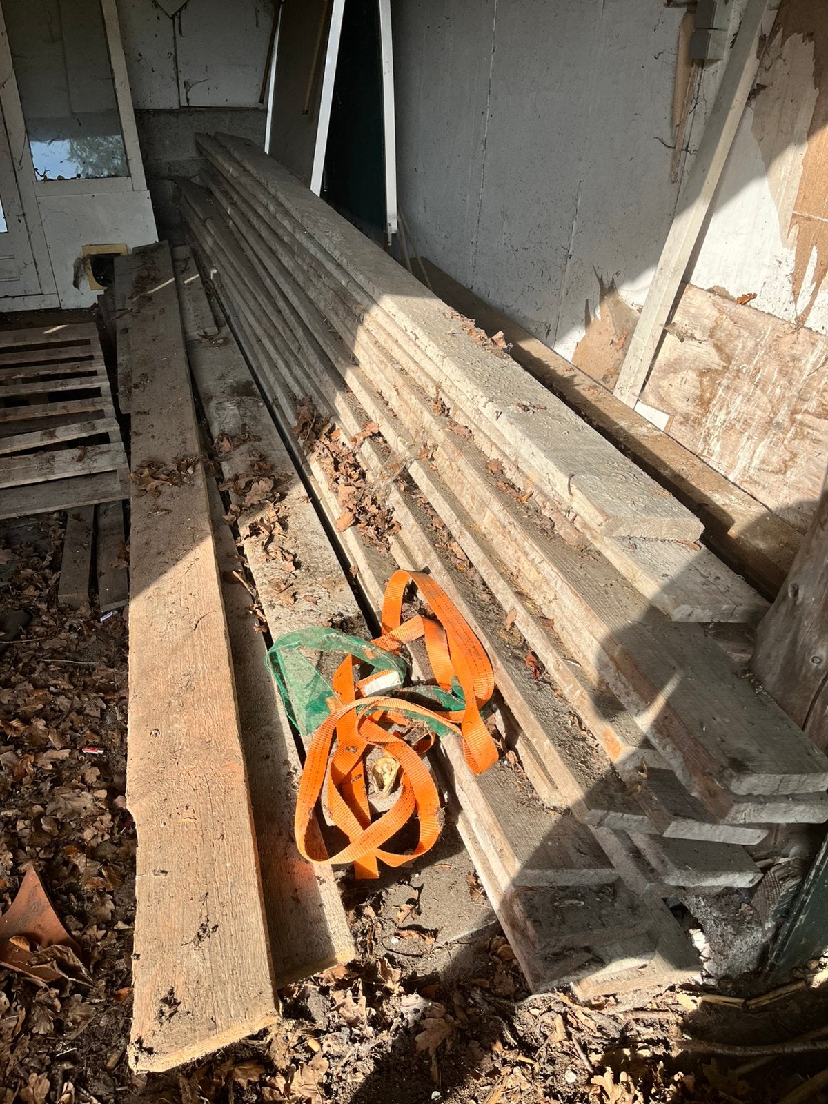 Steigerhout, Ophalen, 25 tot 50 mm, Zo goed als nieuw, Plank