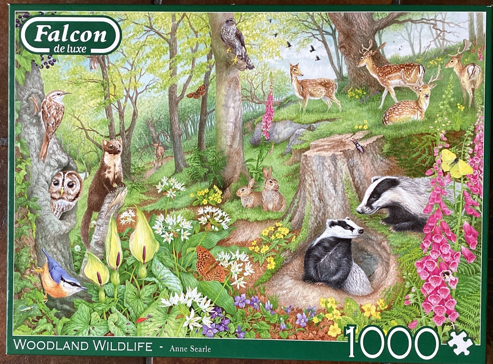 Falcon de Luxe puzzel 1000 stukjes Wildlife, Ophalen of Verzenden, 500 t/m 1500 stukjes, Zo goed als nieuw