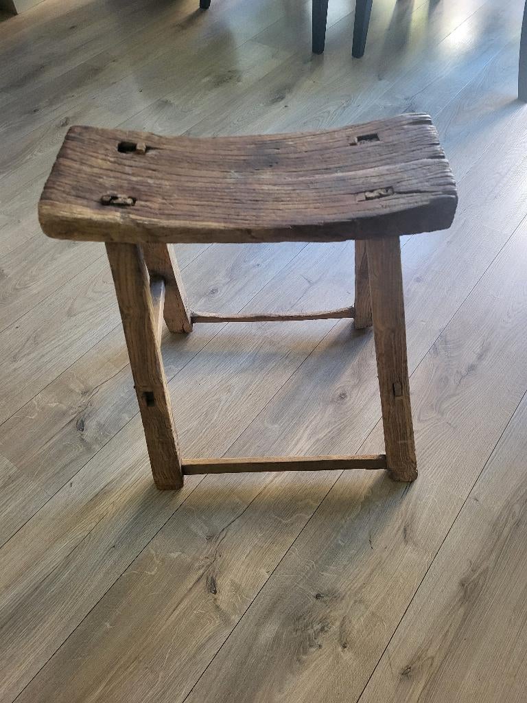 Oud krukje, Huis en Inrichting, Krukjes, Ophalen, Gebruikt, Hout