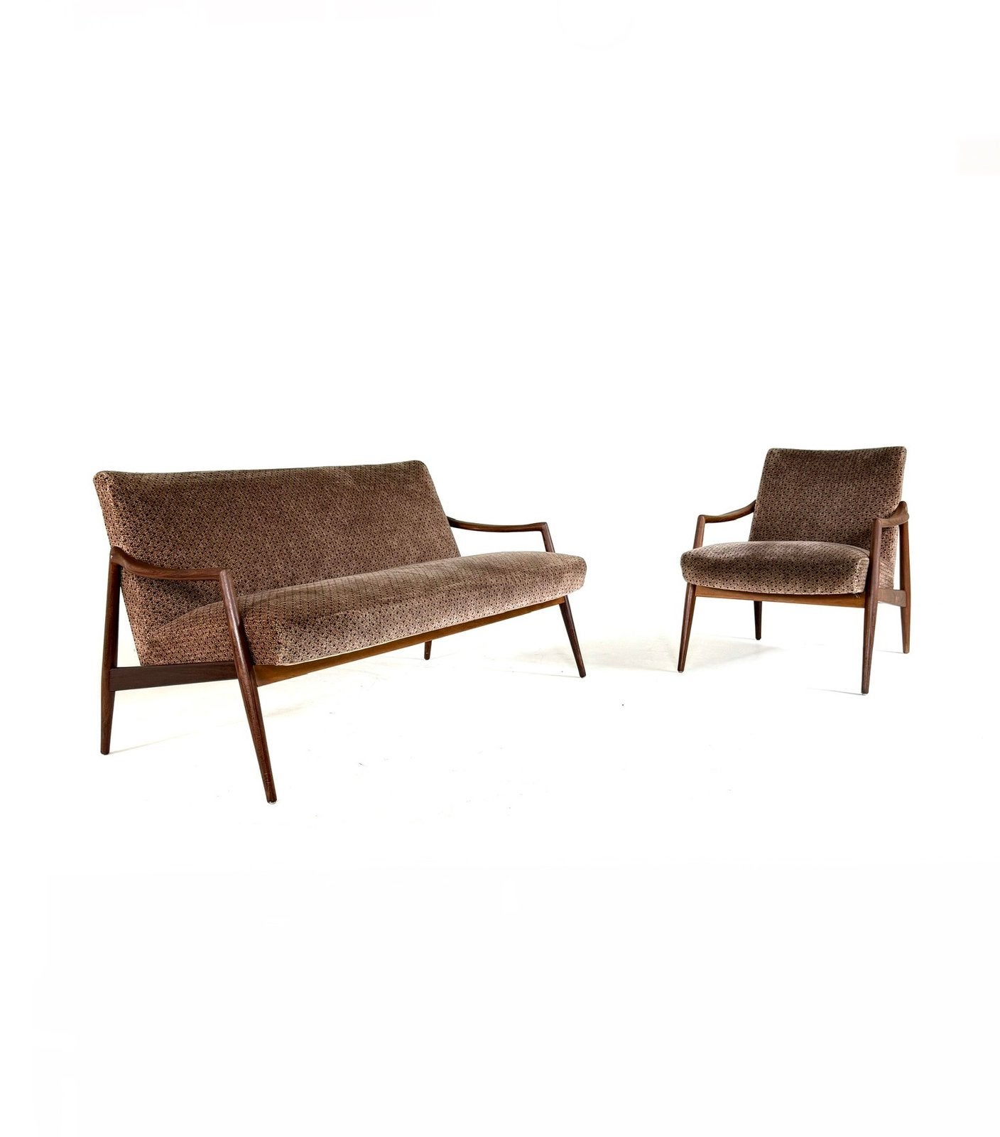 Vintage fauteuil + 2-zits,, Wilkhahn, Vintage retro buisframe design rotan webbing papercord deens, Wilkhahn, 75 tot 100 cm