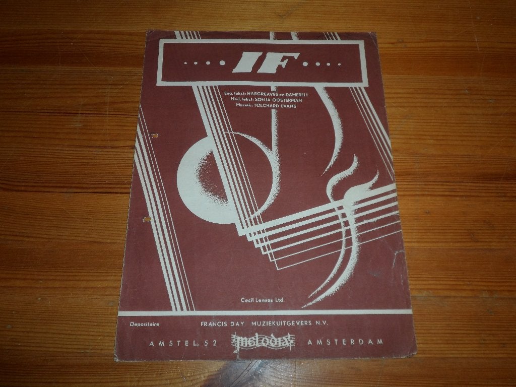 If - voor jou - tolchard evans, Gebruikt, Gitaar, Ophalen of Verzenden, Artiest of Componist