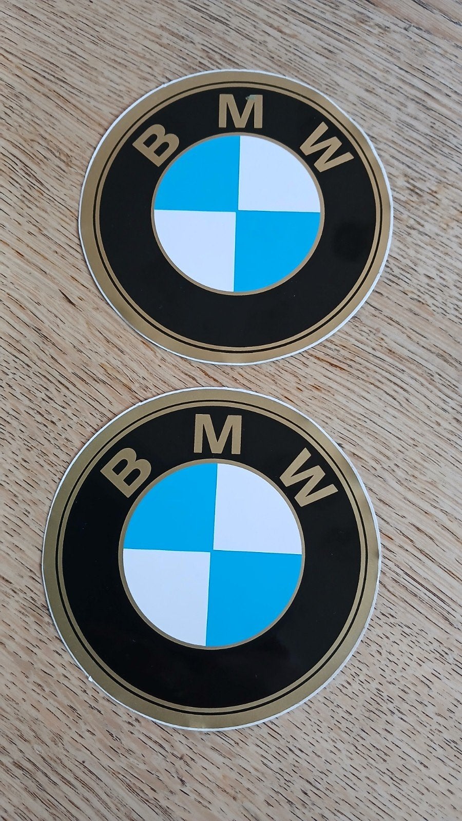 2 Stickers BMW, 11 cm, 2 euro per setje, Ophalen of Verzenden, Zo goed als nieuw, Auto of Motor