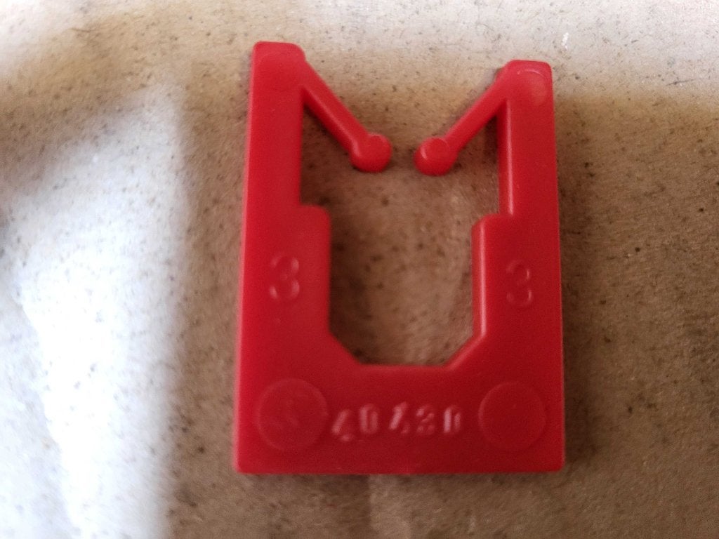 Afstandblokjes 3mm ROOD DISKOKLICK 40x30x 3, Verzenden, Nieuw, Overige materialen, Overige typen