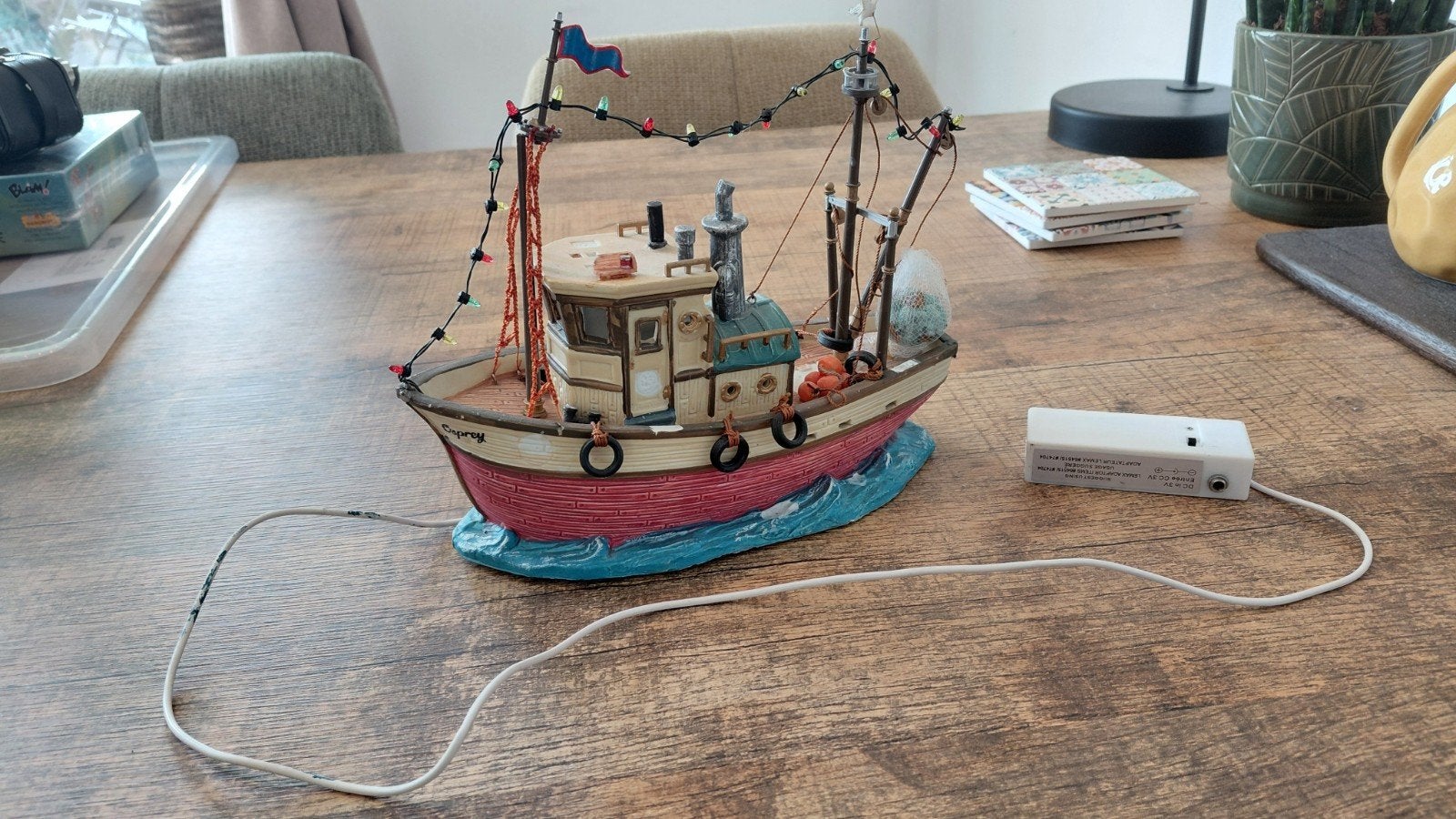 Lemax The Osprey Fishing Boat, Ophalen of Verzenden, Zo goed als nieuw