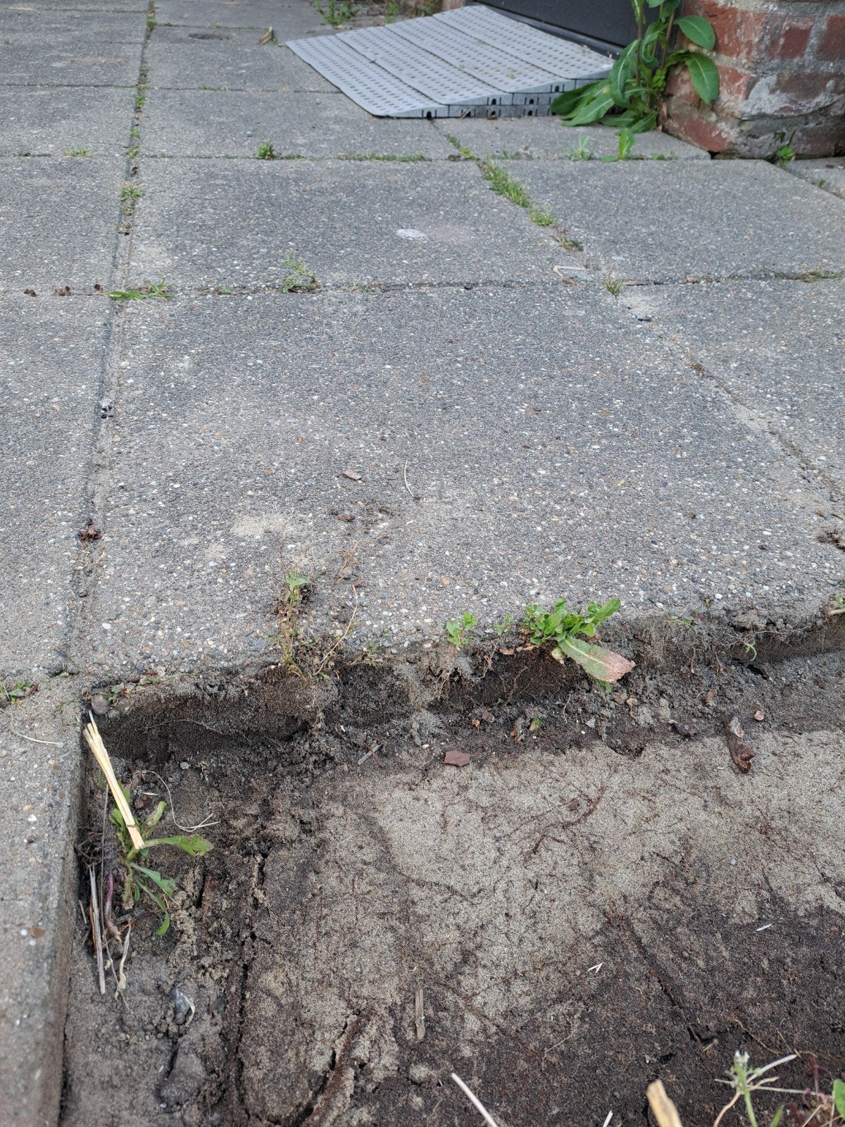 Tuintegels 50x50x4cm (ongeveer 10 m2), Tuin en Terras, Tegels en Klinkers, Ophalen, Gebruikt, Beton, Terrastegels