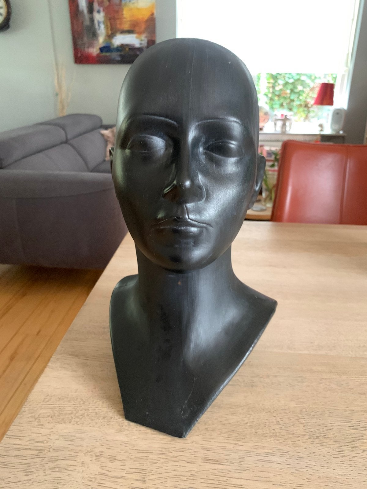 Mannequin hoofd zwart, Ophalen of Verzenden, Pop