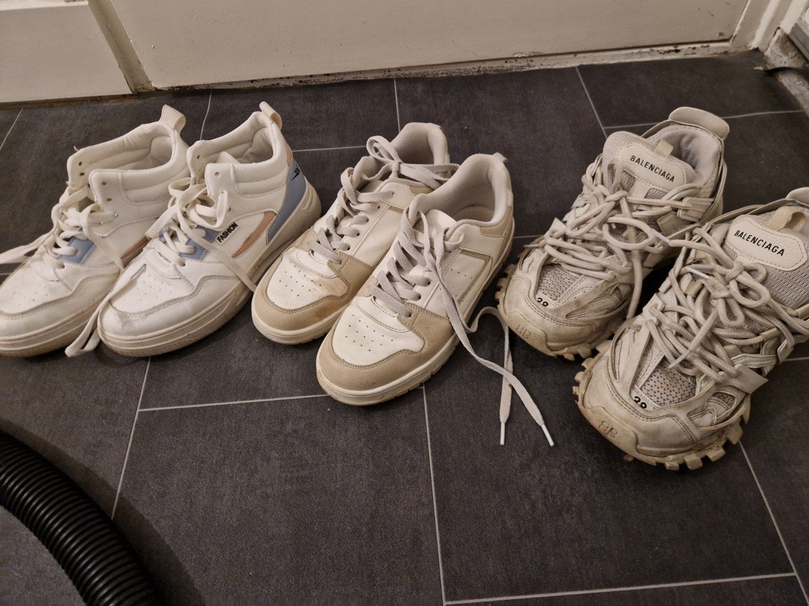 Gratis sneakers maat 38, Ophalen, Gedragen, Wit, Sneakers of Gympen