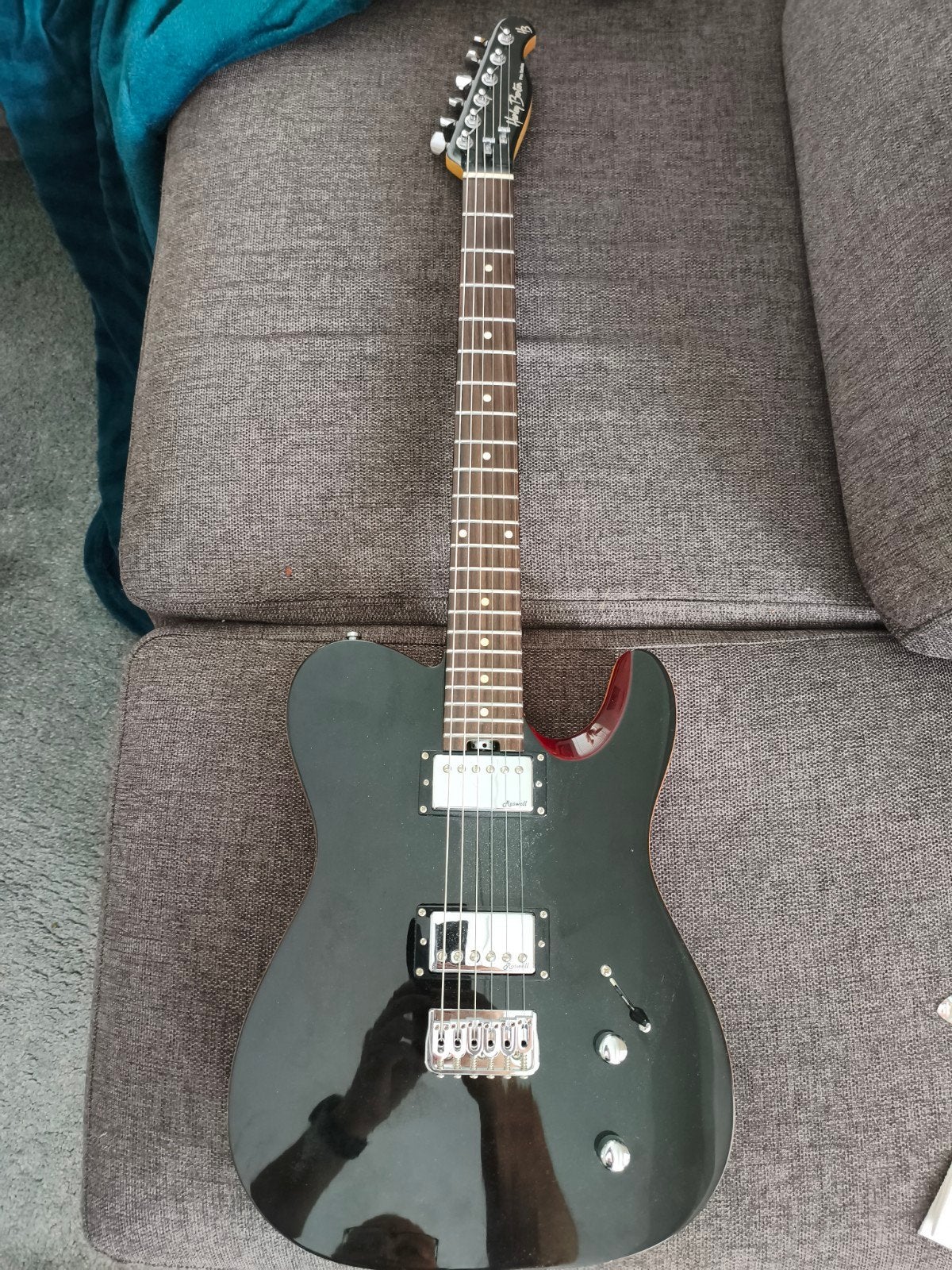 Harley Benton Fusion T HH HT elektrische gitaar, zwart, Ophalen, Nieuw, Solid body, Overige merken