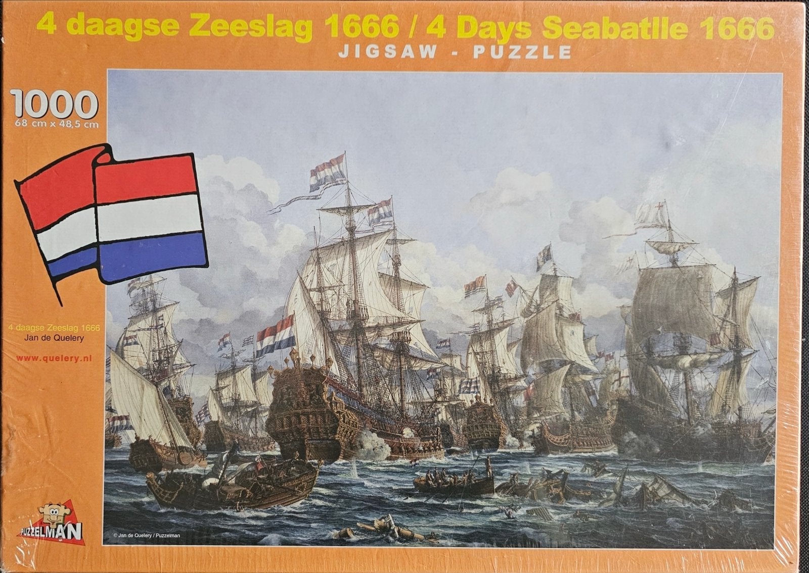 Zeeslag 1666 Jigsaw Puzzel 1000 stukjes - Nieuw in doos, Ophalen of Verzenden, 500 t/m 1500 stukjes, Nieuw, Legpuzzel